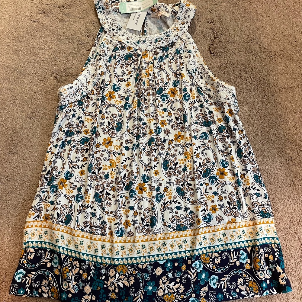 Skies are Blue top from Stitch Fix XL